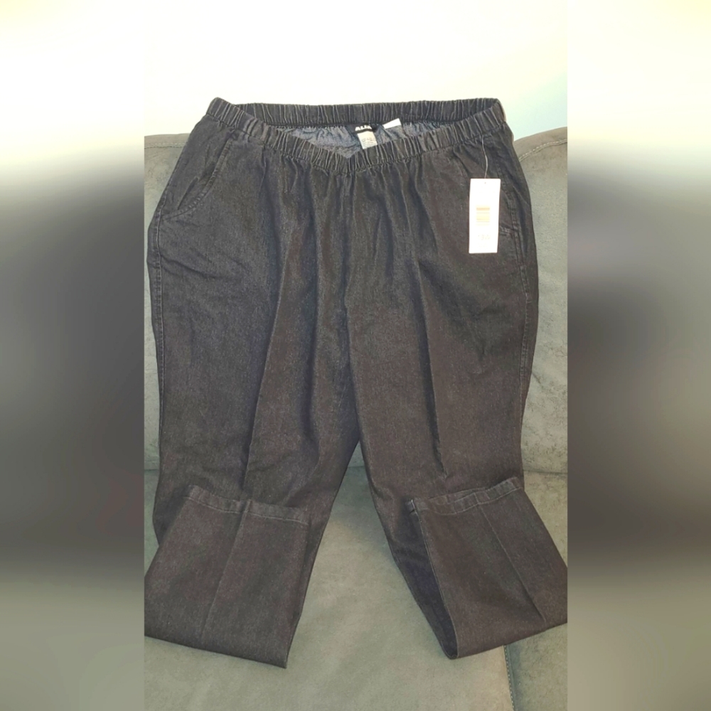 2 For 30$⚘NWT⚘🖤Alia Women's Black Plus Size Pull On Pants: Size 18W🖤